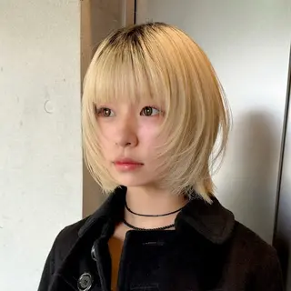 ショート カラー 柔め透明感血色カラー 暖色/レイヤー/ゆいのヘアスタイル