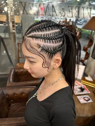 🌈ブリーチ コーンロウ🌈ENOのヘアスタイル