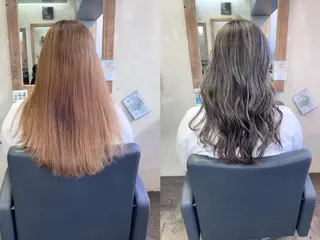 ミディアム カラー シアカラー×髪質改善 技術保証/浦前翼のヘアスタイル