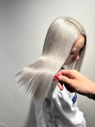 セミロング カラー ヘアアレンジ 🐉リタッチの神🐉 /かずきのヘアスタイル