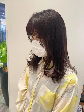 セミロング カラー K-two谷町❄️ hinaのヘアスタイル