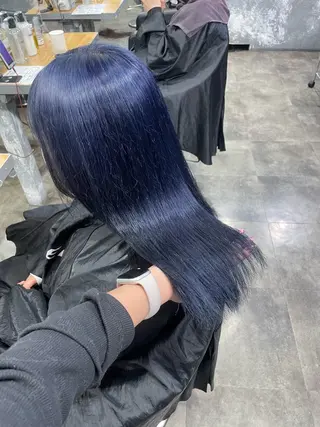 セミロング カラー ハイトーン 横浜💞ミオのヘアスタイル