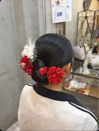 ミディアム ヘアアレンジ 中村 優花のヘアスタイル