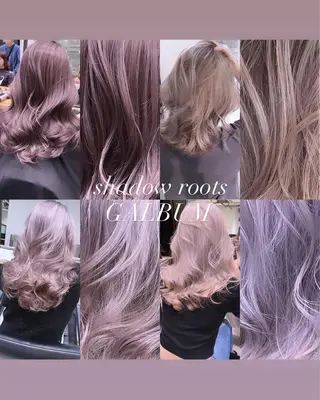 セミロング カラー 💜ハイトーン💛 マジカルかいちゃんのヘアスタイル