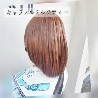 ミディアム カラー ブリーチカラー/ 美髪矯正/佐伯 駿のヘアスタイル