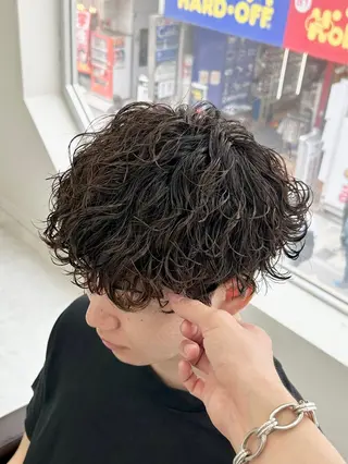 ショート パーマ メンズ 🏁メンズパーマ/ RYOYAのヘアスタイル