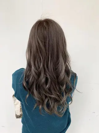 セミロング カラー 東條 克義のヘアスタイル