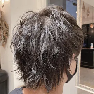 ショート バレイヤージュ職人 🔥代表YU-SHIのヘアスタイル