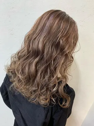 セミロング カラー 天野 開のヘアスタイル