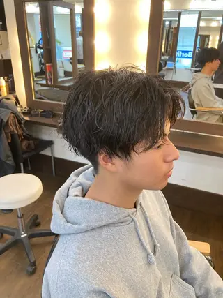 パーマ メンズ メンズサロン アソビ元町のヘアスタイル