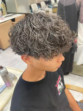 ショート パーマ メンズ 🌻メンズカット 落合諒🌻のヘアスタイル