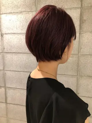 ショート カラー ボブ/ミニボブ/ 立河今日子のヘアスタイル