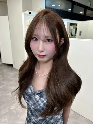 ロング レイヤーカット/ 艶カラー/山内一暉のヘアスタイル