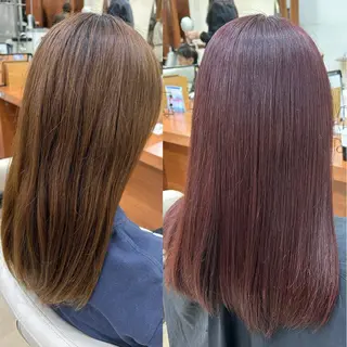 セミロング カラー 🦋💜金澤 愛奈💜🦋のヘアスタイル