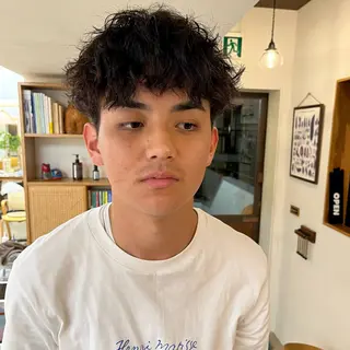 パーマ メンズ 宇野澤 銘のヘアスタイル
