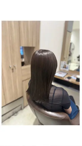 セミロング 似合わせカラー☘️ akariのヘアスタイル