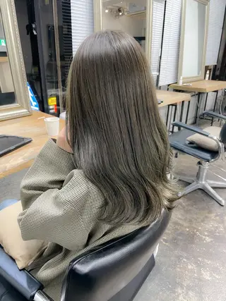 セミロング カラー メンズパーマ メンズ特化ryoのヘアスタイル