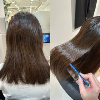 ミディアム Emuest心斎橋 SAKIのヘアスタイル