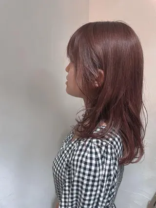 セミロング カラー 💛🤍U too e’s 鎌倉🧸のヘアスタイル