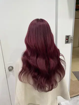 セミロング カラー 大人っぽ♡上品な暖色 ♡ブリーチなし♡のヘアスタイル