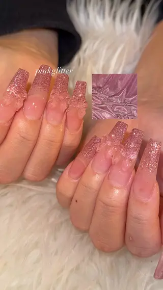 ロング LaLa Peach 崎原のネイルデザイン