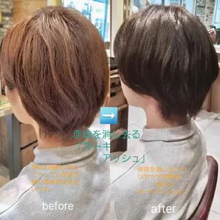 ミディアム カラー 田中 孝征のヘアスタイル
