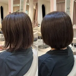 ショート ツヤ重視 ワンカラー🫧Mioのヘアスタイル