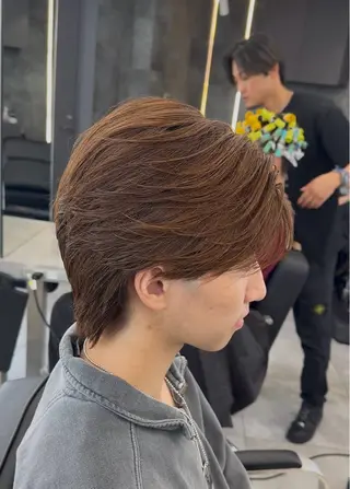 ミディアム カラー メンズ メンズ特化美容師/ 四辻 凱斗のヘアスタイル