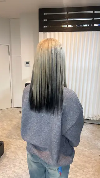 セミロング カラー あや かのヘアスタイル