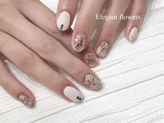 ショート m kaori𓃟のネイルデザイン