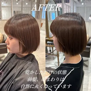 ショート 縮毛矯正/ショート/ レイヤー/畑中正敏のヘアスタイル