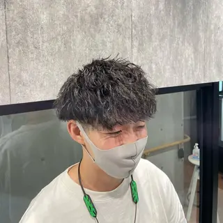 ショート カラー パーマ メンズ 🔥メンズ超特化🔥 青木海斗のヘアスタイル