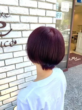 ショート カラー 六反 仁哉のヘアスタイル
