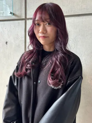 ロング カラー abe yuikaのヘアスタイル