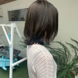 ミディアム カラー stylist店長 岡本真依のヘアスタイル