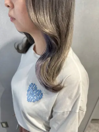 ロング カラー 唐澤 千尋のヘアスタイル