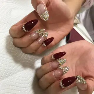 セミロング ネイル 《LB》ラブリエ Nail&eyeのマツエク・マツパデザイン
