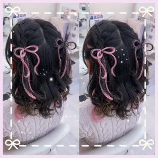 ミディアム ヘアアレンジ 艶髪/酸性ストレート /髪質改善/内村麻衣のヘアスタイル