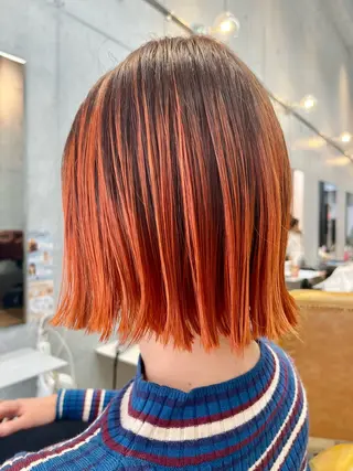ミディアム カラー 小顔似合わせカット ┊︎*AYANO*のヘアスタイル