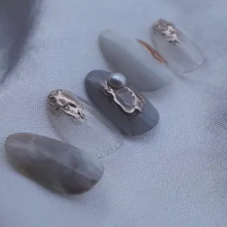 ミディアム カラー パーマ ヘアアレンジ メンズ キッズ ネイル マツエク・マツパ yuri kaのネイルデザイン