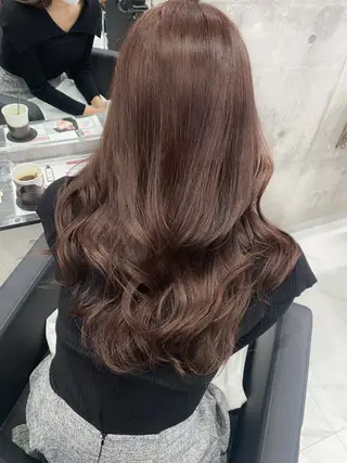 ロング カラー ダブルカラー／レイヤ ーカット𝓜𝓐𝓞のヘアスタイル