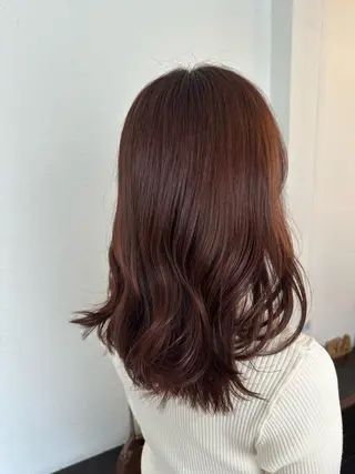 ミディアム カラー ヘアアレンジ DANY🦋名駅✂︎ 艶髪/透明感カラーのヘアスタイル