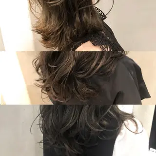 ショート カラー パーマ ヘアアレンジ 顔周りカット・相談 レイヤーも◎しずくのヘアスタイル