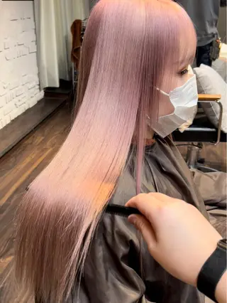 ロング カラー 🧡色落ちまで2度綺 麗なカラー🧡ヨシキのヘアスタイル