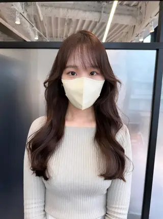 ミディアム カラー 韓国ヘア 店長NEGIのヘアスタイル