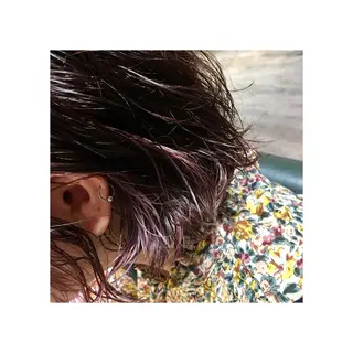 ミディアム カラー mayu ○のヘアスタイル