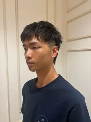 メンズ メンズ/パーマ/ ウルフ/伊武紀のヘアスタイル