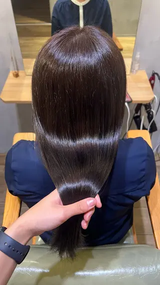 ロング カラー ミディアムレイヤー/ 艶カラー🎀　emiのヘアスタイル