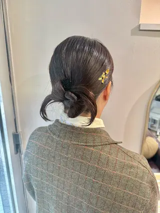 ロング ヘアアレンジ オタク美容師☃️🩵 ヘアアレンジ/暗髪のヘアスタイル