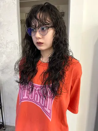 セミロング パーマ 金井京介/レイヤー /パーマのヘアスタイル